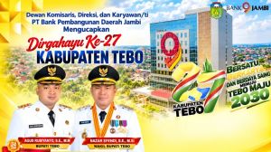 Bank Jambi Dapat Apresiasi Bupati Tebo, Dinilai Dukung Ekonomi dan Pembangunan Daerah
