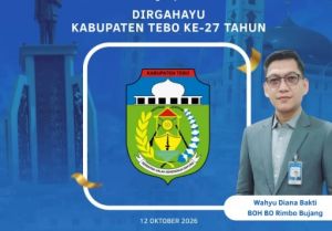 HUT ke-27 Tebo, BRI Branch Office Rimbo Bujang Doakan Daerah Makin Maju