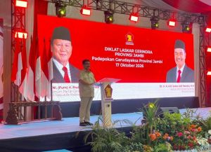 Gerindra Jambi Gembleng 300 Kader Lewat Diklat Laskar 2026 di Muaro Jambi