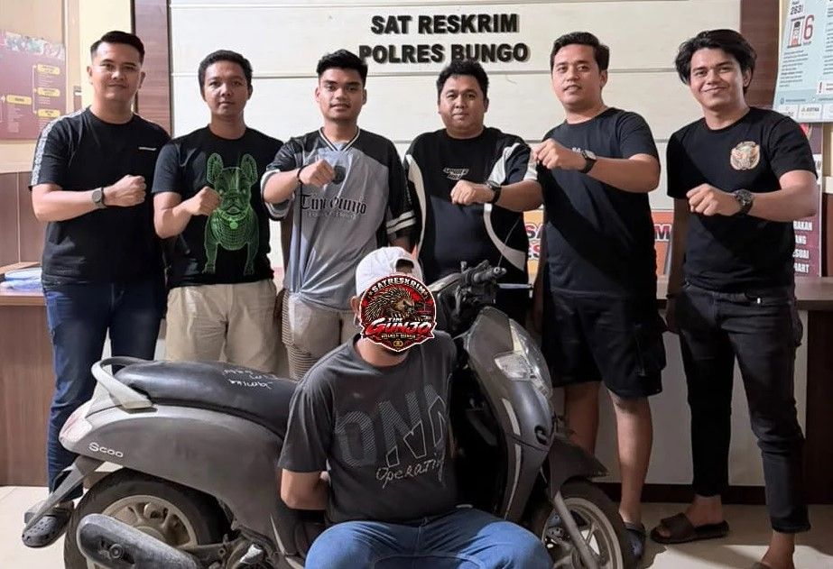Polisi Tangkap Pria di Bungo, Diduga Curi Motor hingga Barang Berharga Senilai Rp16 Juta