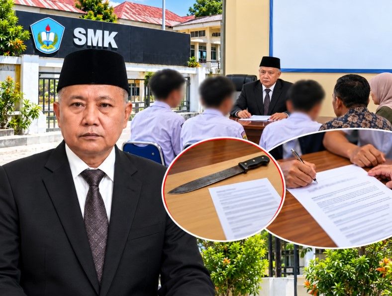 Siswa SMKN 1 Tebo Diamankan Polisi gegara Sajam Viral, Kepsek Ungkap Langkah Pembinaan