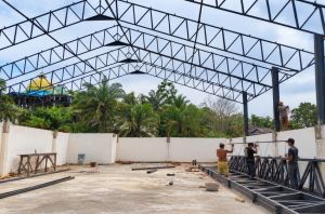 Pembangunan Koperasi Merah Putih Desa Sungai Aro Capai 77,58 Persen, Kini Masuki Tahap Pemasangan Ra